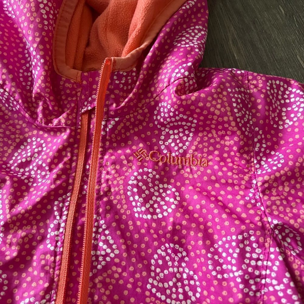 Pink Heart Patterned Hooded Jacket - Picture 2 of 6